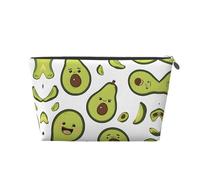 Cartoon Pears Leather Travel Toiletry Bag with Zipper,Cosmetic Bags for Women,Small Make Up Bag for Purse,Portable Travel Cosmetic Bag Gift Bag for Women Girls Lady