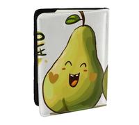 Cartoon Pears Printed Passport Holder - 6.5 x 4.5 Inch RFID Blocking Travel Wallet,Stylish Passport Cover,Lightweight Document Organizer for Cards