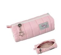 Cartoon Pencil Bag: Large Storage Box, Heavy Duty Travel Case, Zipper Organizer Bag For School Use | Portable Stationery Holder With Pens For Kids, Pink, Consulte la descripción, See description