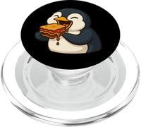 Cartoon Penguin Lasagna Funny Italian Food PopSockets PopGrip for MagSafe
