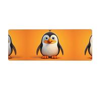 Cartoon Penguin Pattern Extra Large Mouse Pad 12x31.5in for Office, Gaming, and Learning - Durable, Comfortable, and Environmentally Friendly