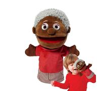 Cartoon People Puppets - Wide Mouth Plush Dolls, Animated Expression Toy, Cultural Figures, Soft Grip Hand Design | Creative Storytelling Accessories for Photography Educational Activities