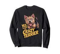 Cartoon Pet Dog Breed I'm with the crazy Australian Terrier Sweatshirt