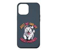 Cartoon Pet Dog Breed PYR LGD Just me and my Great Pyrenees Case for iPhone 12 Pro Max