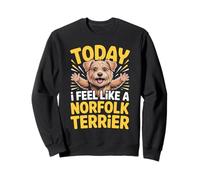 Cartoon Pet Dog Breed Today I feel like a Norfolk Terrier Sweatshirt