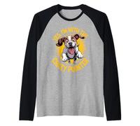 Cartoon Pet Dog Breed Yes, I'm with the Crazy Pointer Raglan Baseball Tee