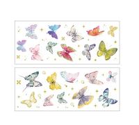 Cartoon PET Stickers Scrapbooking Sparkling Aesthetic Water Bottle Diary Luggage Phone Colorful Butterfly