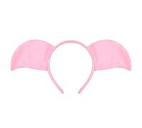 Cartoon Pig Ear Headband Soft Sponge Animal Ears for Halloween Costumes & Cosplay Adjustable Party Headwear Fun Festive Accessories (A)