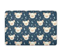 Cartoon Pig Faces Extra Large Resuable Diaper Mats Highly Absorbent Sheet Cover Underpads Slip-Resistant Bed Liners for Toddler Kids 52" L x 34" W