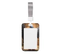 Cartoon Pigeon 1 Print Heavy Duty Badge Holder with Retractable Reel, Id Badge Holder Key Card Work Badge Clip for Nurse Teacher Student Office Women Men