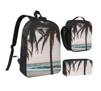 Cartoon Pigeon 1 Print School Bag Set Lunch Bag Pen Case Boys Girls School Outdoor Activities Shopping