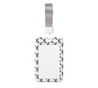 Cartoon Pigeon Print Id Card Holder,Badge Holder with Lanyard,Work Pass Protector for Office Staff School Nurse