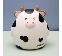Cartoon Piggy Bank for For saving, Eco Friendly Materials, Adds Charm to Home Decor while Teaching Kids (White)