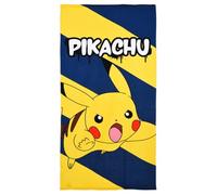 CARTOON Pikachu Pokemon Beach Towel Microfiber Polyester Kids Towel 240gsm Size 70x140cm Beach Pool