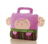 Cartoon Pillow Quilt Two use Plush nap Blanket Multi-Purpose Vehicle Cushions