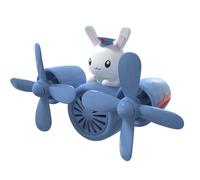 Cartoon Pilot Retro Airplane Car Air Freshener - Personalised Air Vent Clip, Premium Long-Lasting Fragrance, Car Accessories (Blue, One SIze)