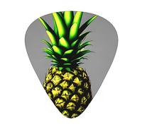 Cartoon Pineapple Guitar picks 12 pieces, ABS material, smooth edges, comfortable feel, 3 optional thicknesses