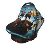 Cartoon pirate ship Versatile full-print Stroller Chair Cover/Nursing Cover, specially designed for your baby