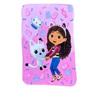 CARTOON Plaid Gabby's Dollhouse 100 x 150 cm 100% Soft Polyester 210gsm Fleece Blanket