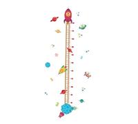 Cartoon Planet Height Measure Wall Sticker Pvc Removable | Nursery Decor Chart Ruler, No Residue, Kids Room Decals for Marking Growth Progress