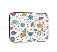 Cartoon Planet Laptop Case 10 Inch Space Universe Laptop Bag for Women Men, Water-Resistant Business Computer Carrying Bag Shockproof Notebook Sleeve