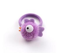 Cartoon Plush Animal Hair Tie Women Fun Cute Puppy Bird Tiger Scrunchies Handmade Wool Felt Accessories Girl Lucky Gift(08)