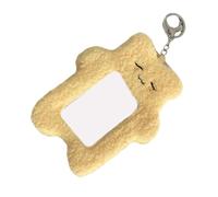 Cartoon Plush Card Holder Plush Animal Covers Sleeves Photo Photocard Keychain Bag Charm Cartoon Card Holder
