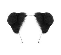 Cartoon Plush Dog Ears Headbands For Costume Halloween Festivals Roleplay Soft Hairband Costume Parties Accessories Cosplayer Animal Ear Headbands