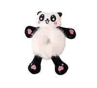 Cartoon Plush Hair Bands Elastic Hair Accessories With Animal Designs Toy Cow Rabbit Panda Scrunchies Little Yellow Duck S1p2