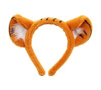 Cartoon Plush Headband Animal Pattern Tiger Ears Hairband Hair Hoop Halloween Christmas Props Theme Costume Tiger Ears Headband Adult Kids Cosplay