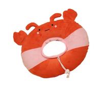 Cartoon Plush Pet Collar Recovery Cone Breathable Adjusting Collar Neckwear for Dog Cats Post Surgical Wound Healings Pet Wound Protectors