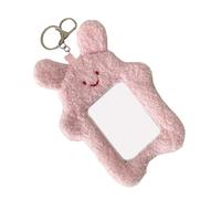 Cartoon Plush Photo Card Photo Card Holder Photocard Holder Keychain for Women Girl Student Keyring Bag Backpacks Charm Everyday Use