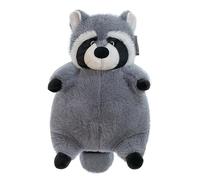 Cartoon Plush Toy Stuffed Raccoon Doll - 35cm Soft Chubby Animal Plushie with Cute Expression and Round Body, Cozy Plush Figure for Kids Bedtime, Hugging or Decorative Room Display