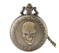 Cartoon Pocket Watch Vintage Bronze Quartz Analog Pendant Necklace Chain for Men Women Boy Girl Kids Gift,Personalised Watch