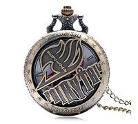 Cartoon Pocket Watch Vintage Bronze Quartz Analog Pendant Necklace Chain for Men Women Boy Girl Kids Gift,Personalised Watch
