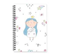 Cartoon Positive Girls 2026 Journal A5 To Do List Notebook Notepads 2026 Journal Planner for Women Daily Planner Notebook for Meeting Week To View Monthly Year Diary with Dotted Line Note Page Slim