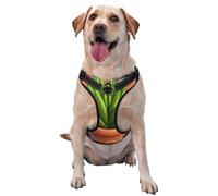 Cartoon Potted Plant Dog Harness for Small, Medium, and Large Dogs – Reflective Straps, Adjustable Fit with Quick-Release Buckles