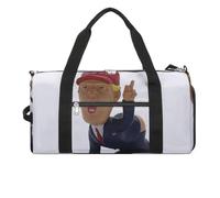Cartoon President Gym Bag for Men Women, Waterproof Gym Tote Bags, Large Duffel Bag for Travel Workout