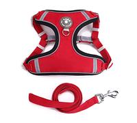 Cartoon Puppies Chest Strap Vest with Hook Soft Breathable for Pet Walking/Hiking with Reflective Stripes Pet Vest for Small Dogs