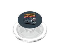Cartoon Puppy Dog Breed Cute Comic Fast Dog Greyhound PopSockets PopGrip for MagSafe