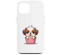 Cartoon Puppy in a Cupcake Wrapper Illustration Design Case for iPhone 13