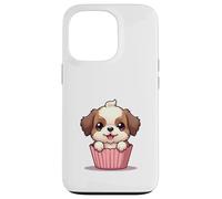 Cartoon Puppy in a Cupcake Wrapper Illustration Design Case for iPhone 13 Pro