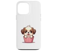 Cartoon Puppy in a Cupcake Wrapper Illustration Design Case for iPhone 13 Pro Max