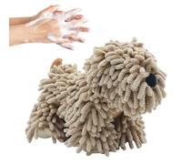 Cartoon Puppy Towel - Chenille Bathroom Ball Decor, Adorable Animal Hand Cloth, Highly Absorbent Drying Puff, Versatile Home Cleaning Textile Utility Piece, For Living Room Kitchen Bedroom