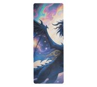 Cartoon Purple Divine Dragon outdoor yoga mat for pilates printed, non slip, non slip yoga mat towel and bag tapete para ejercicio 71x26 inches