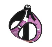 Cartoon Purple Hippo Print Harness Leash Set For Cat Dog, Reflective Adjustable Escape-Proof Vest Lead With Soft Breathable Mesh, For Small Pets And Kitten Puppy