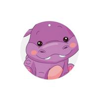 Cartoon Purple Hippo Printing 10 Pcs Air Freshener Cards,Car Scented Hanging Sheets Air Freshener Set For Car Decoration