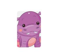 Cartoon Purple Hippo Printing Fashion Car Air Freshener Cards 10 Pcs Car Scented Hanging Sheets