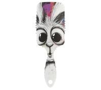 Cartoon Rabbit Art Painting smooth scalp massager hair Designed massage brush for All Hair Types with Ergonomic handle cepillo para cabello de mujer