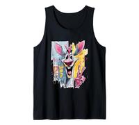 Cartoon Rabbit Peace Graffiti Pop Character Graphic Art Tank Top